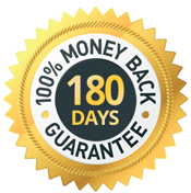 100% money back within 180 days